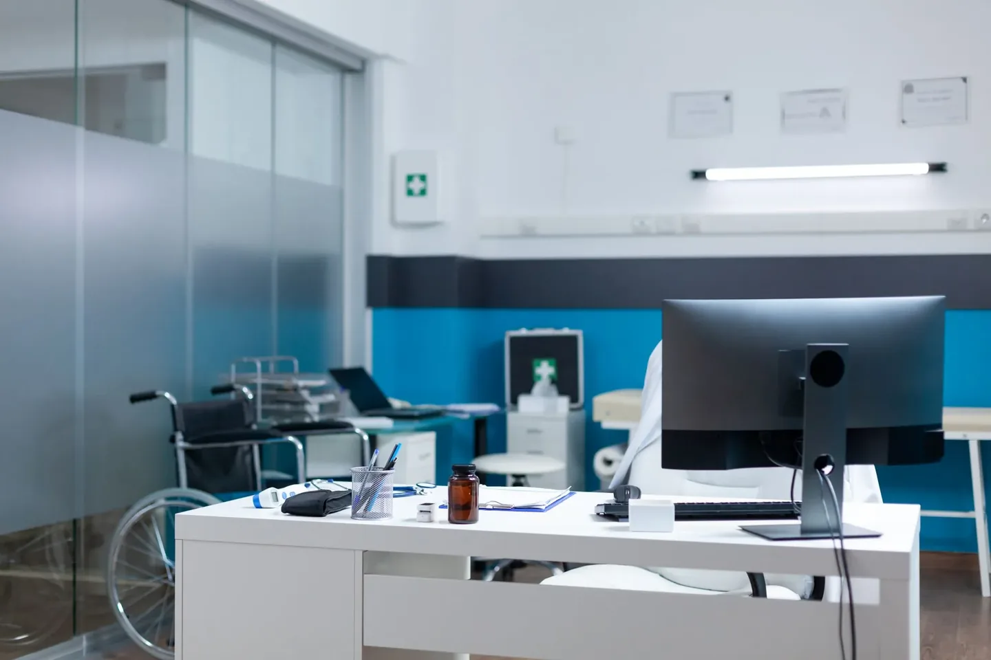 An empty consulting room at the clinic